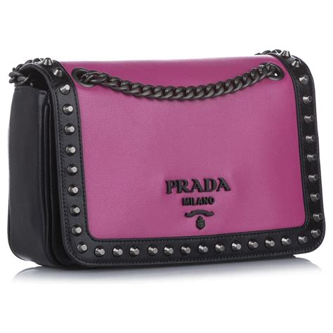 prada calfskin leather bag|prada leather.